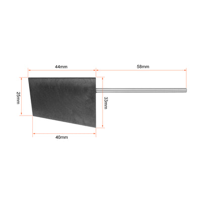 Harfington Uxcell RC Boat Rudder with Straight Servo Arm,Rudder Pad Thickness 7mm 1 Set