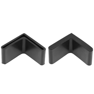 Harfington Uxcell Rubber Furniture Covers Angle Caps L Shaped 50 x 50 x4mm Table Chair Legs 10Pcs