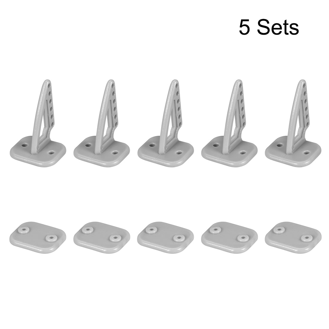 uxcell Uxcell Control Horn, 27x20mm Plastic Horns with 6 Holes 1.6mm for RC Airplane Parts Grey 5 Sets