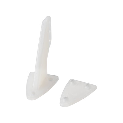 Harfington Uxcell Control Horn, 30x28.5mm Plastic Horns with 3 Holes 1.4mm for RC Airplane Parts White 10 Sets