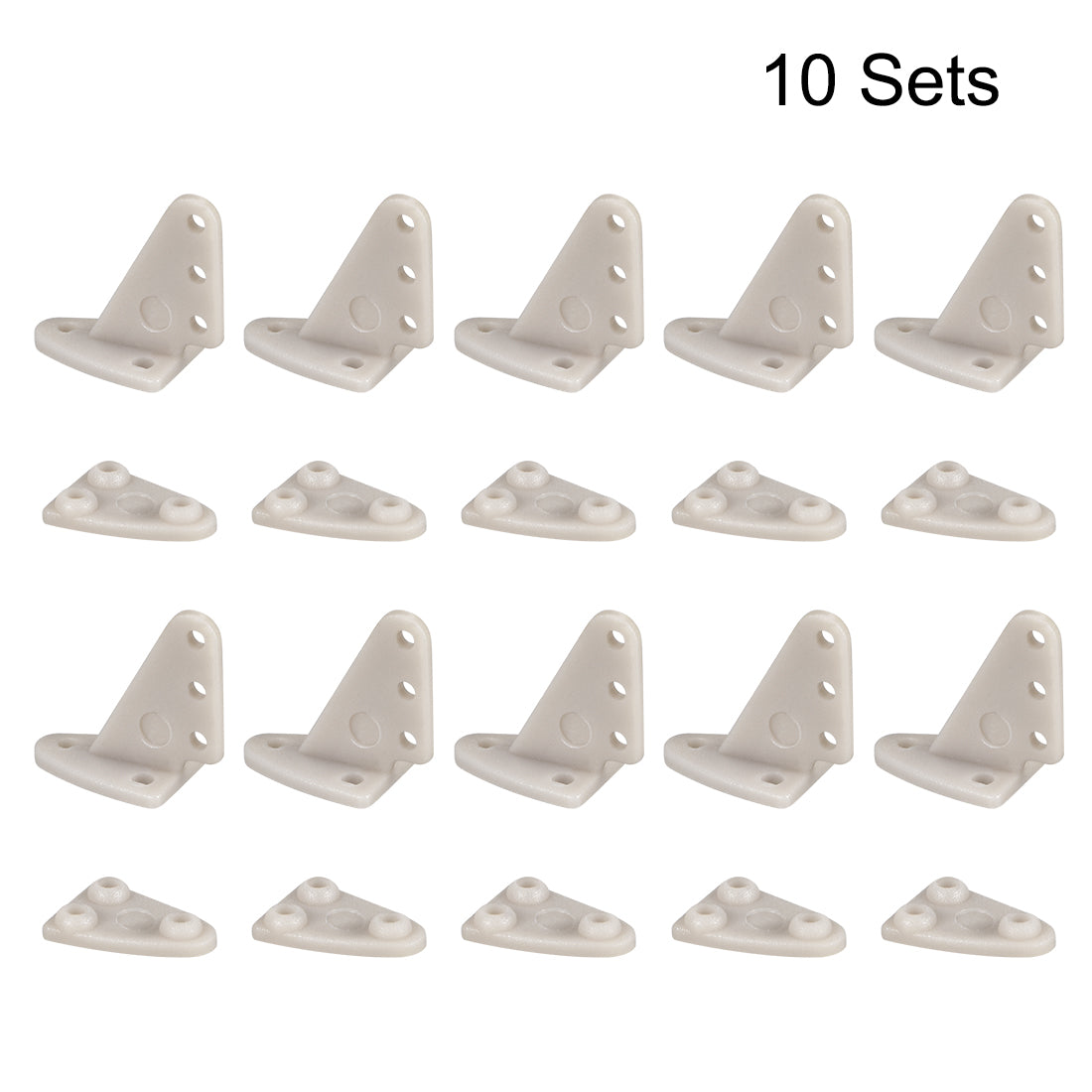 uxcell Uxcell Control Horn, 16x17mm Plastic Horns with 3 Holes 1.6mm for RC Airplane Parts Grey 10 Sets
