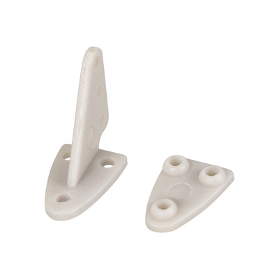 Harfington Uxcell Control Horn, 16x17mm Plastic Horns with 3 Holes 1.6mm for RC Airplane Parts Grey 10 Sets