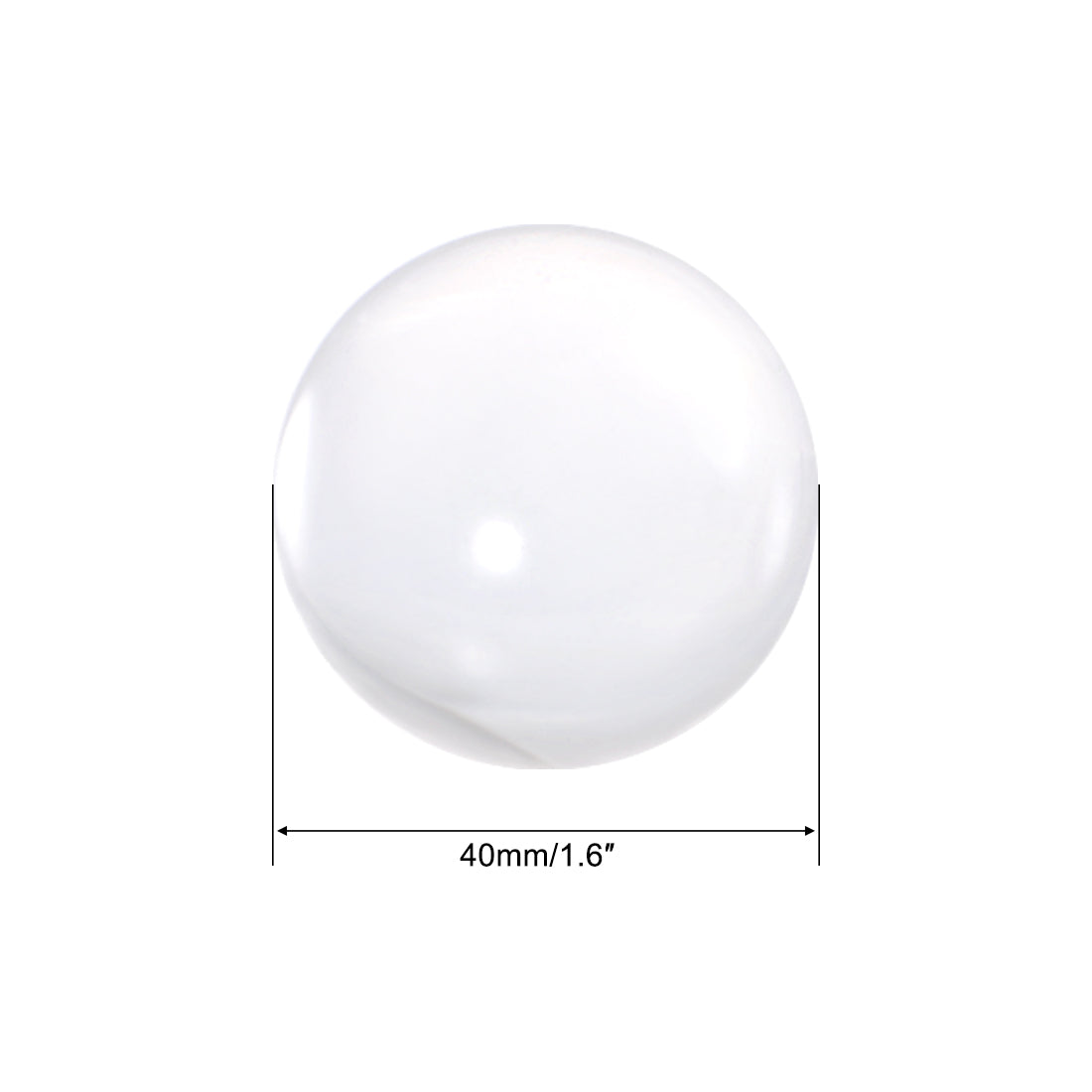 Uxcell Uxcell 35mm Diameter Acrylic Ball Clear/Transparent Sphere Ornament 1.4 Inches 5 Pcs
