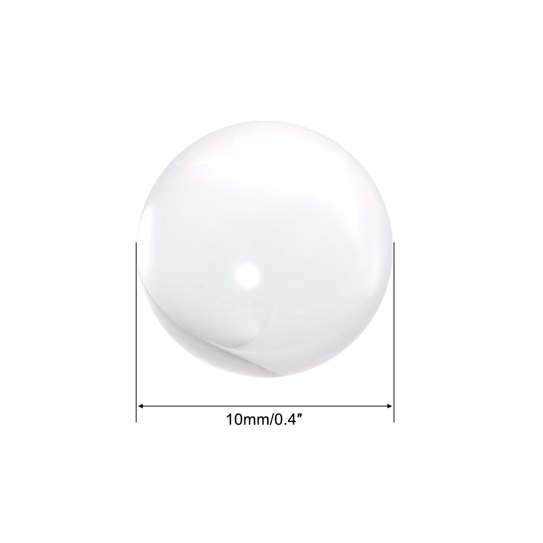 Uxcell Uxcell 35mm Diameter Acrylic Ball Clear/Transparent Sphere Ornament 1.4 Inches 5 Pcs