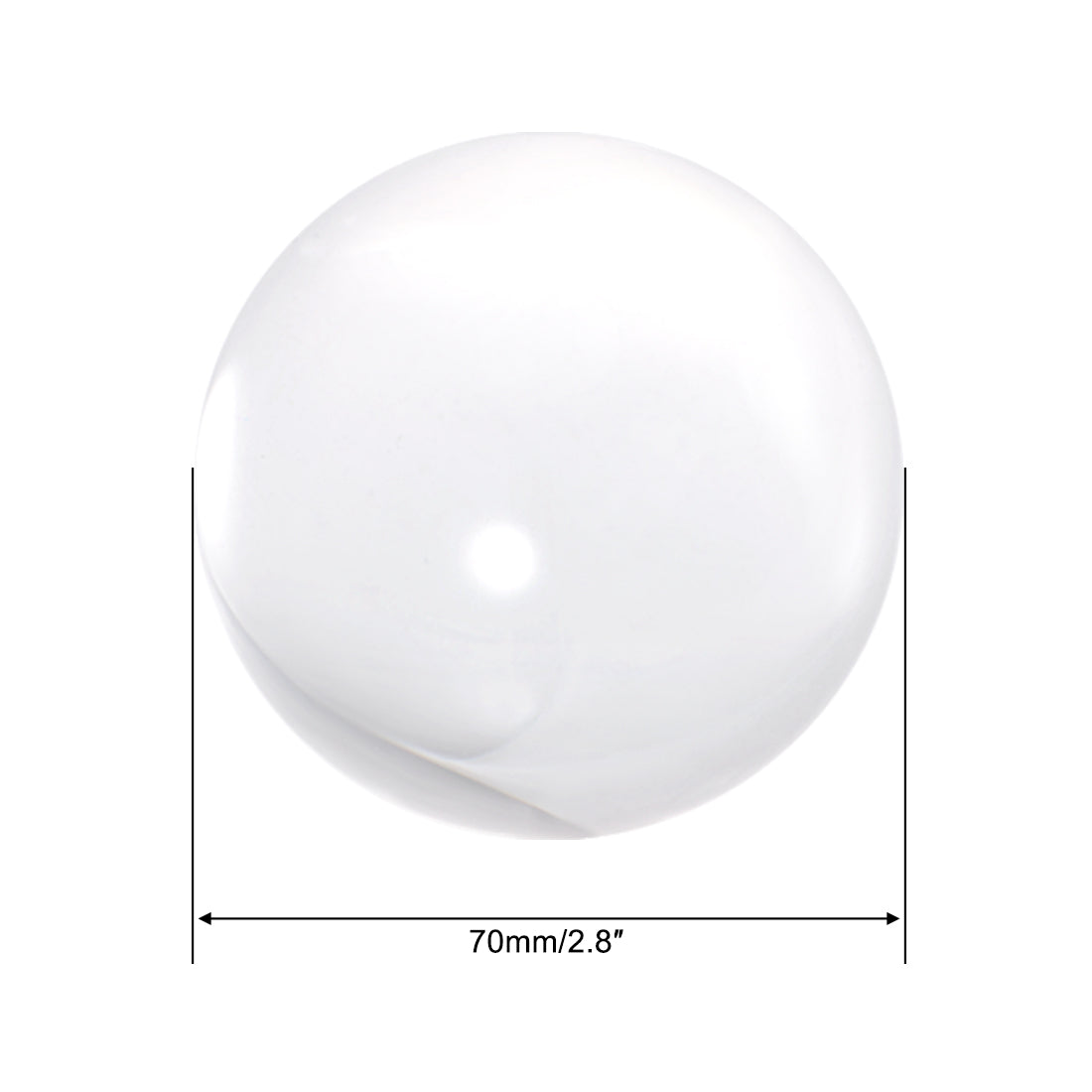 Uxcell Uxcell 40mm Diameter Acrylic Ball Black Sphere Ornament 1.6 Inches