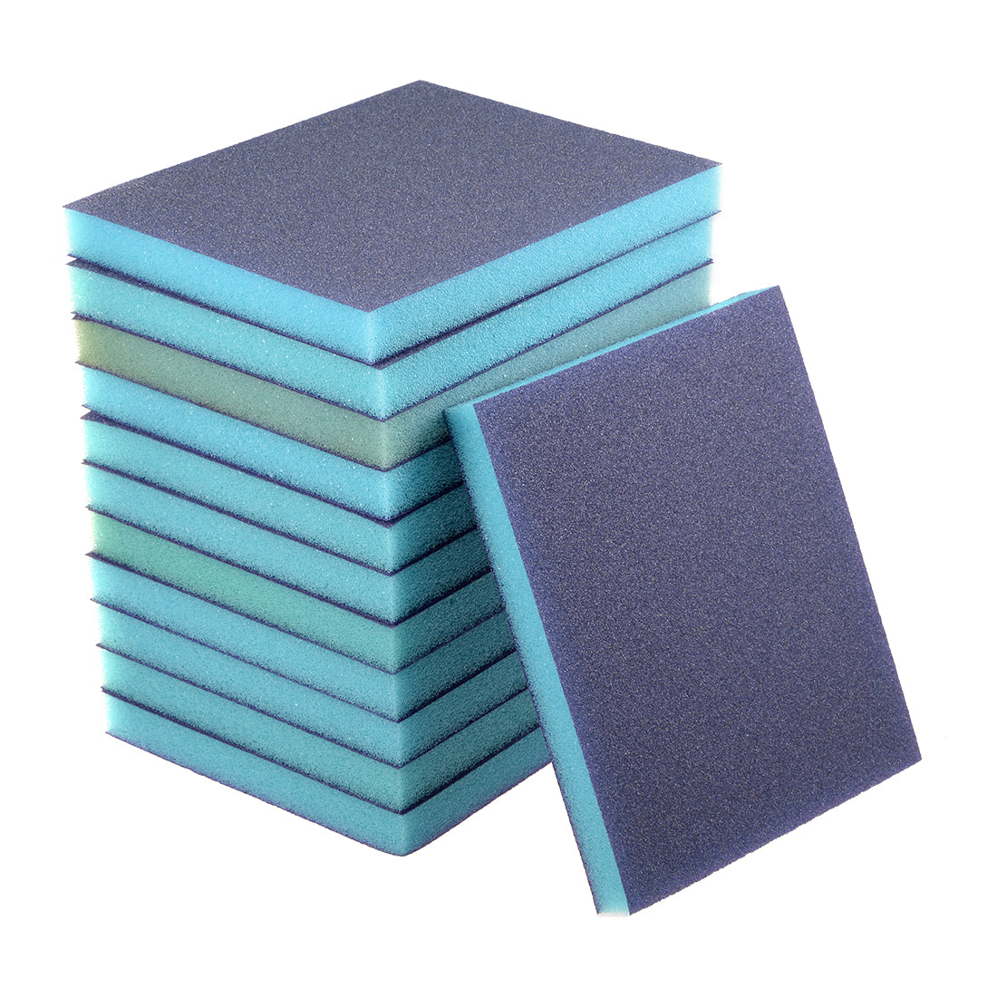 uxcell Uxcell Sanding Sponge, Coarse Grit 100 Grit Sanding Block Pad, 4.72" x 3.86" x 0.47" Size 12pcs