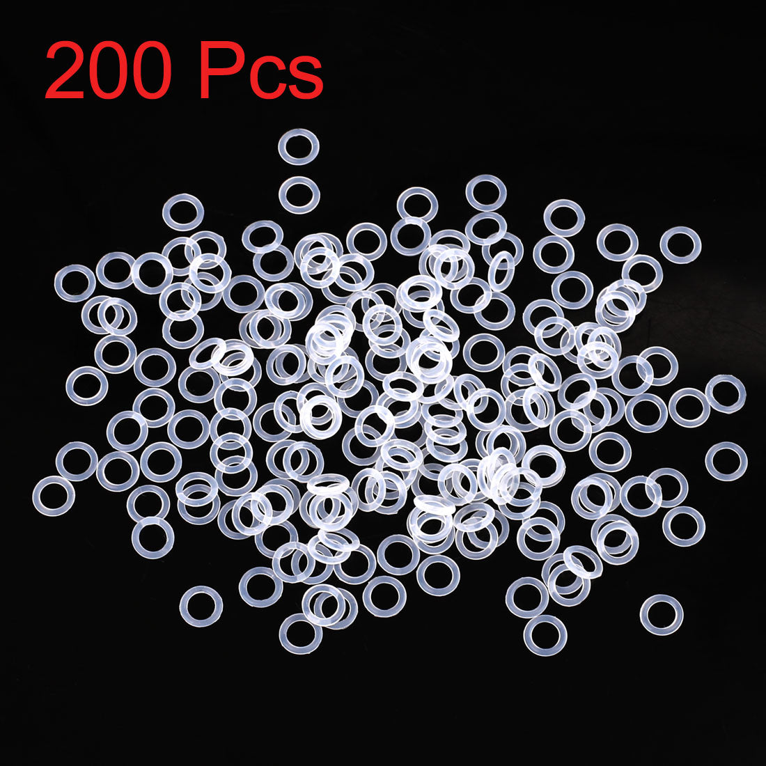 Silicone O-Rings, 6mm OD 4mm ID 1mm Width VMQ Seal Gasket for