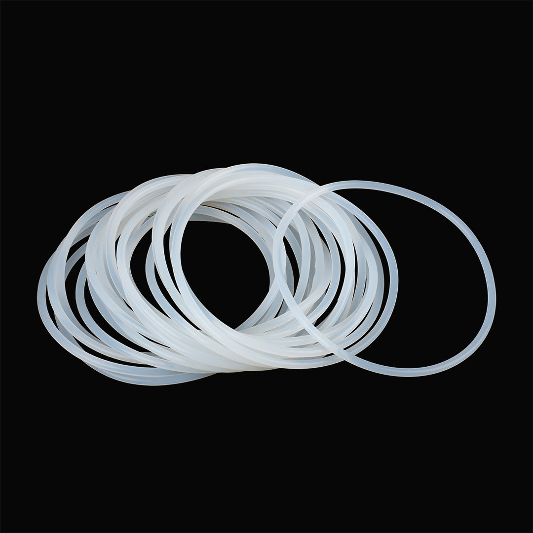 Silicone O-Ring Seals - 11.5mm OD X 9.5mm ID X 1mm Width, VMQ Red, 10 Pack