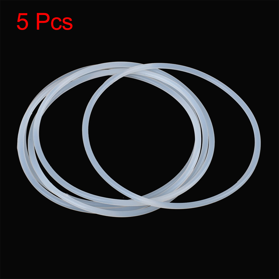 PATIKIL Silicone O-Ring 53mm OD 47mm ID 3mm Width, 10Pcs Metric VMQ