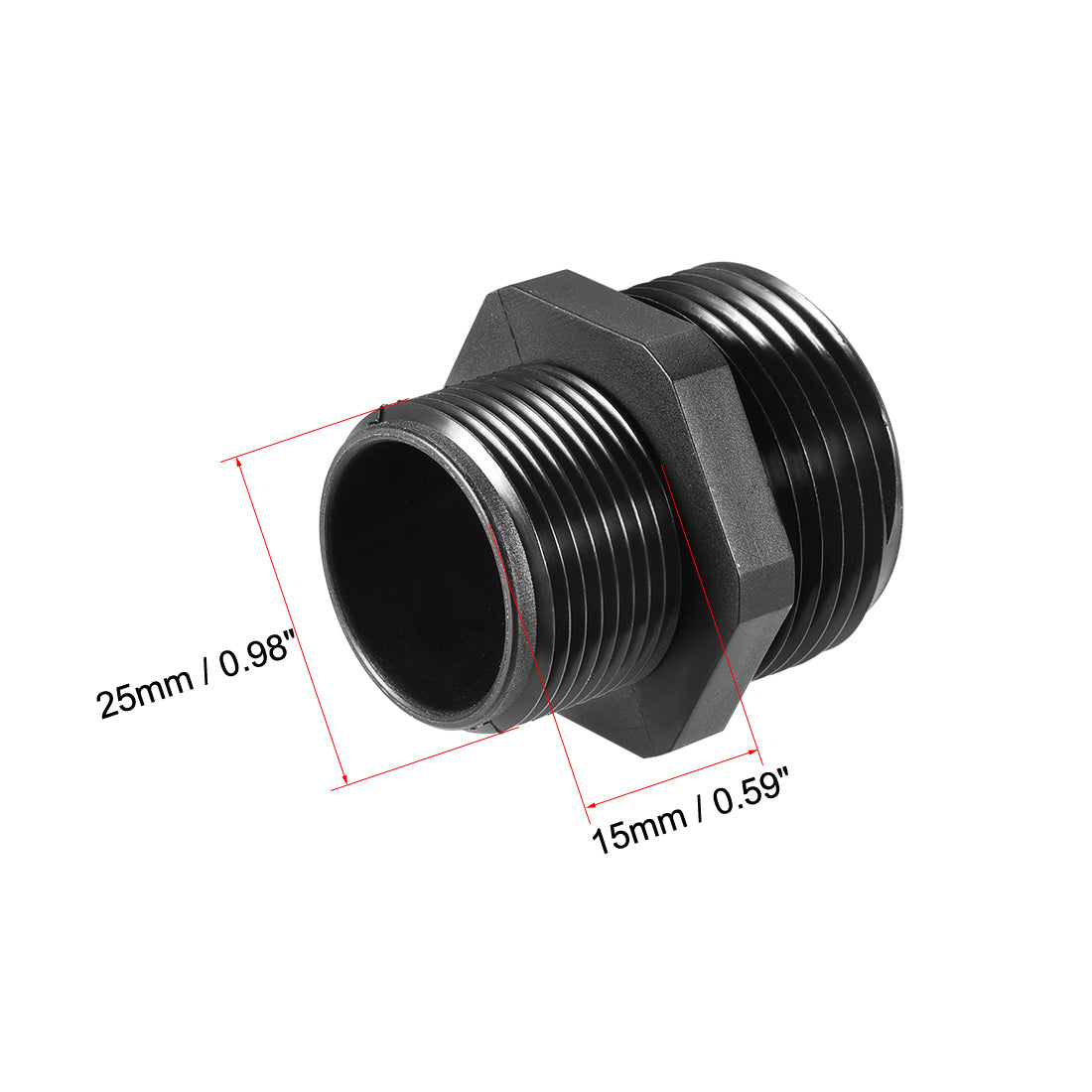 uxcell Uxcell M25 Cable Gland 4 Holes Waterproof IP68 Nylon Joint Adjustable Locknut for 4-6mm Dia Wire