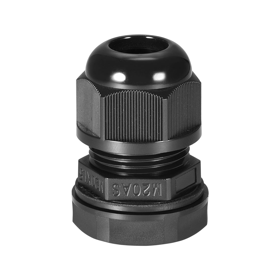 uxcell Uxcell M20 Cable Gland 2 Holes Waterproof IP68 Nylon Joint Adjustable Locknut for 3.3-5.1mm Dia Wire