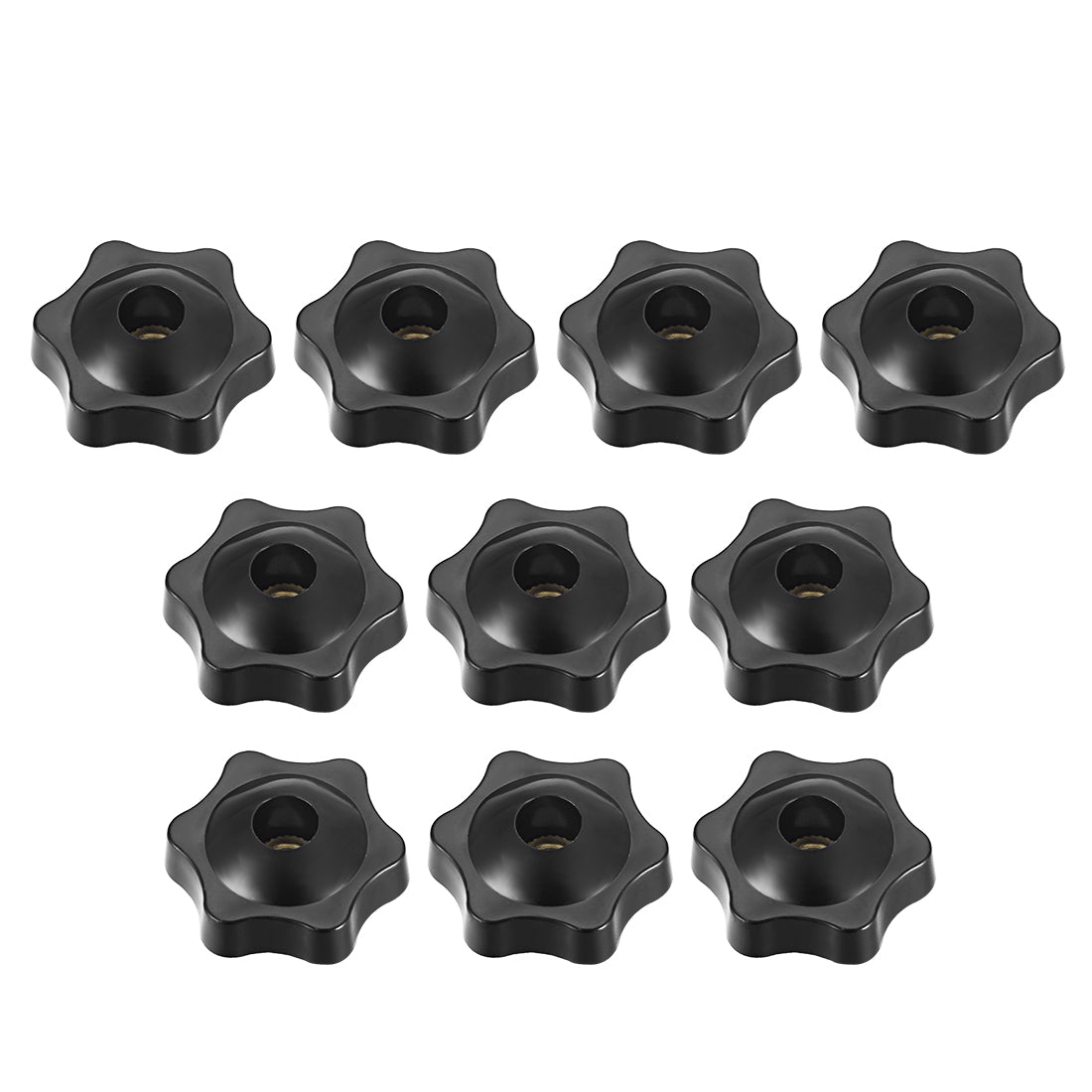 uxcell Uxcell Clamping Handle Gripandles Screw Knobs Handgrips Threaded Star-Shape 10 pcs