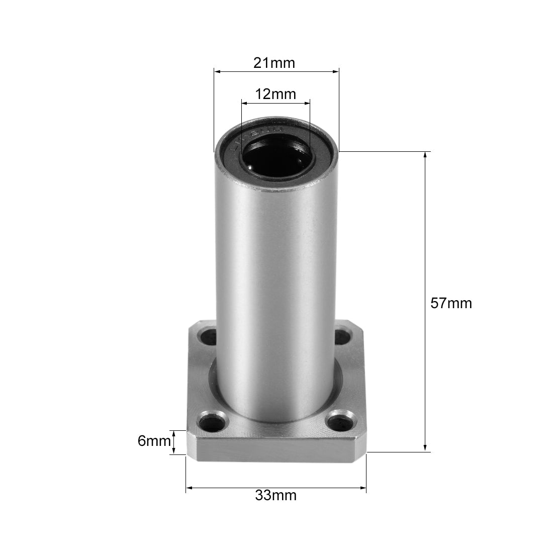uxcell Uxcell Linear Motion Ball Bearings Extra Long Square Flanged
