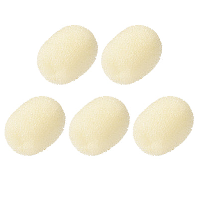 Harfington Uxcell 5PCS Foam Mic Cover Headset Microphone Windscreen Shield Protection 14.5mm Length for Headset Lapel Lavalier