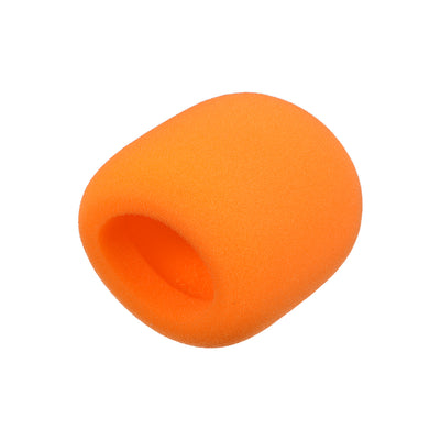 Harfington Uxcell Thicken Sponge Foam Mic Cover Handheld Microphone Windscreen Orange for KTV