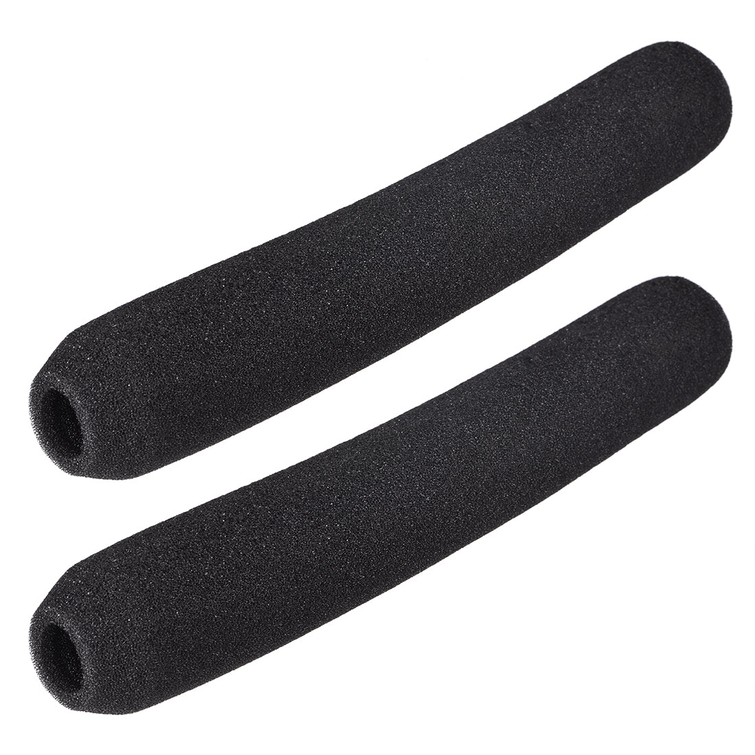 uxcell Uxcell 2PCS Sponge Foam Mic Cover Interview Microphone Windscreen Shield Protection Black 248mm Long