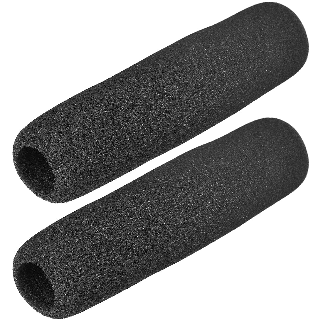 uxcell Uxcell 2PCS Sponge Foam Mic Cover Interview Microphone Windscreen Shield Protection Black 160mm Long