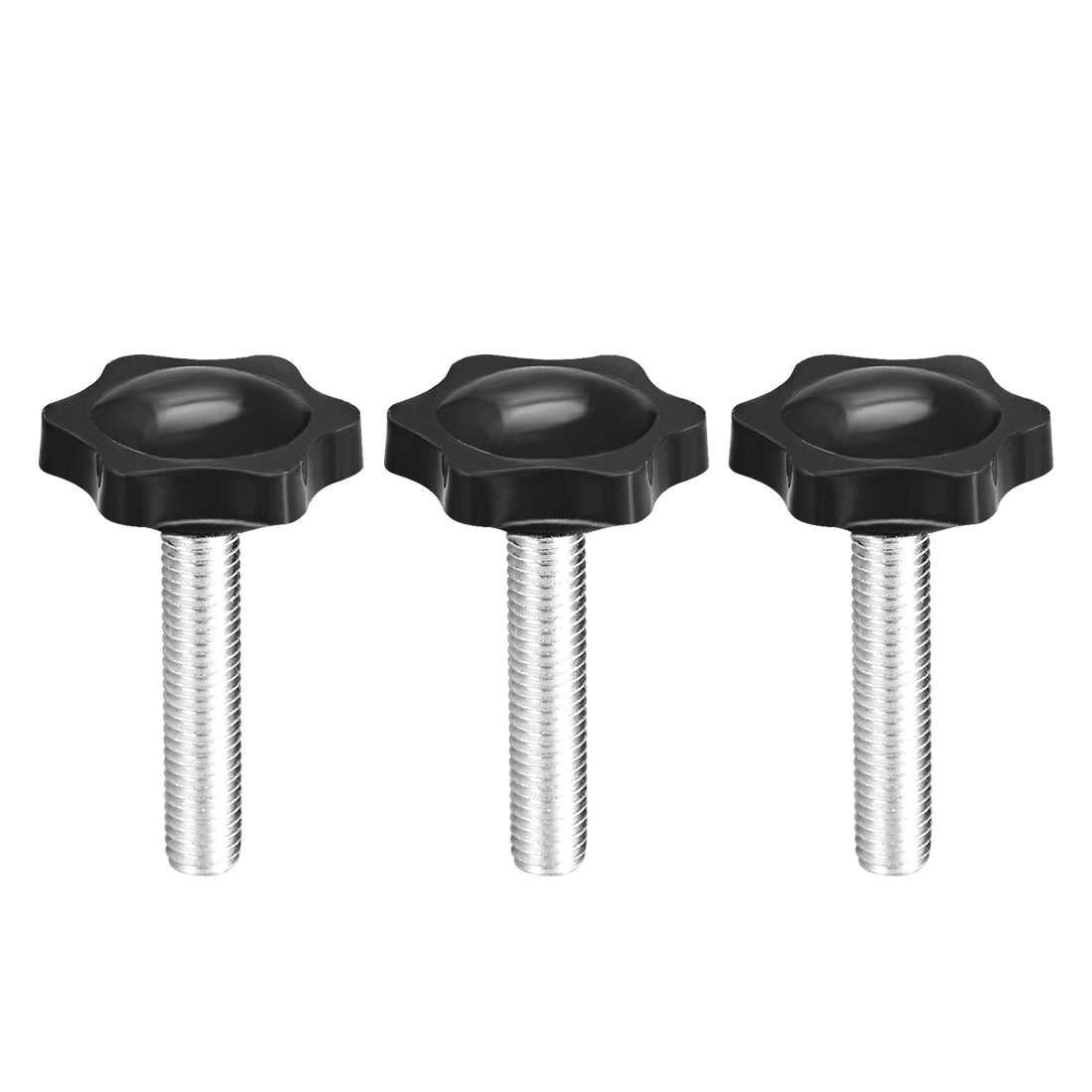 uxcell Uxcell Clamping Handle Gripandles Screw Knobs Handgrips Star Knob  Male Thread 3 pcs