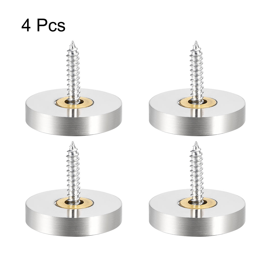 uxcell Uxcell Mirror Screws Decorative Cap Cover Nails Stainless Steel