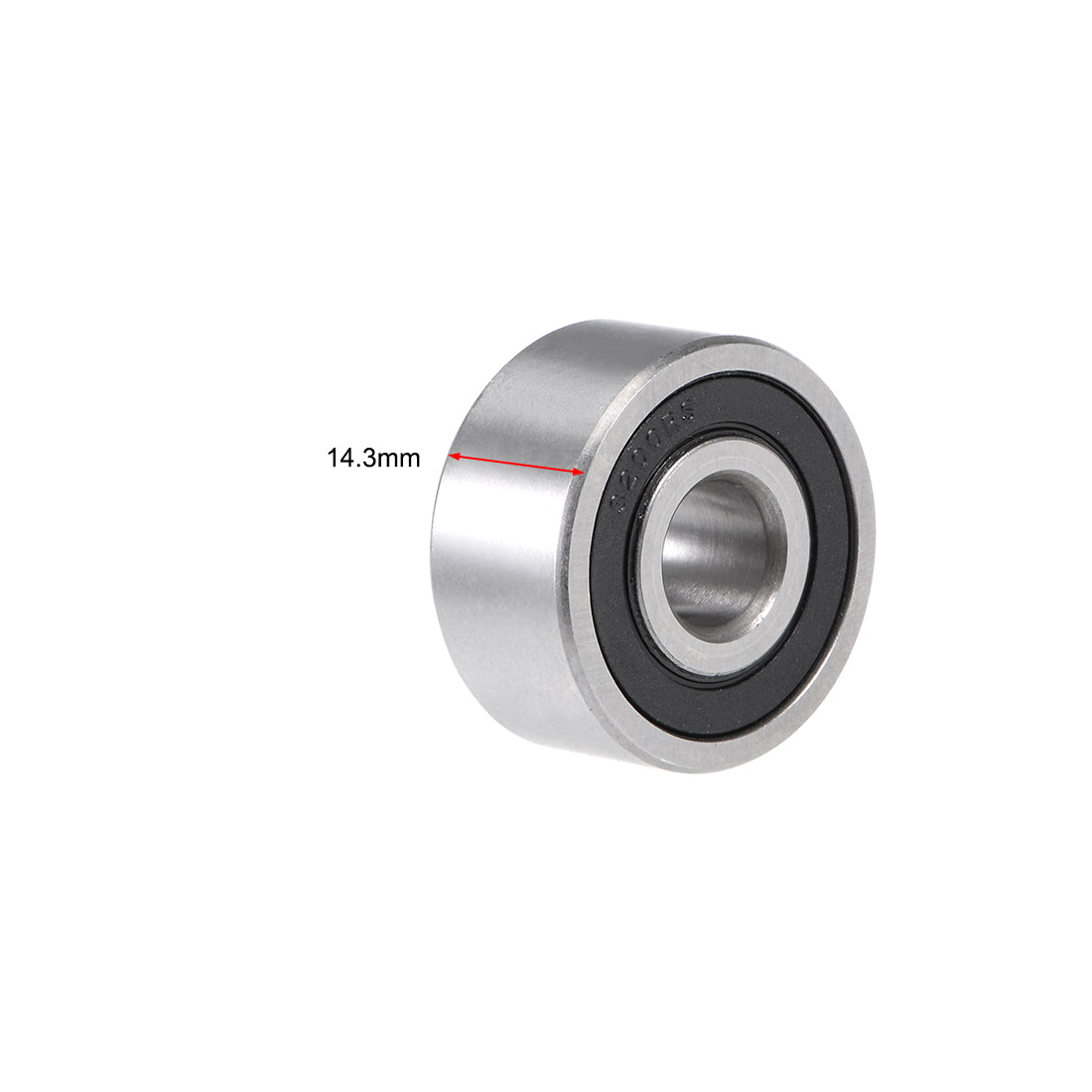 uxcell Uxcell 3200-2RS Angular Contact Ball Bearing 10mmx30mmx14.3mm Sealed Bearings 5200-2RS 2pcs