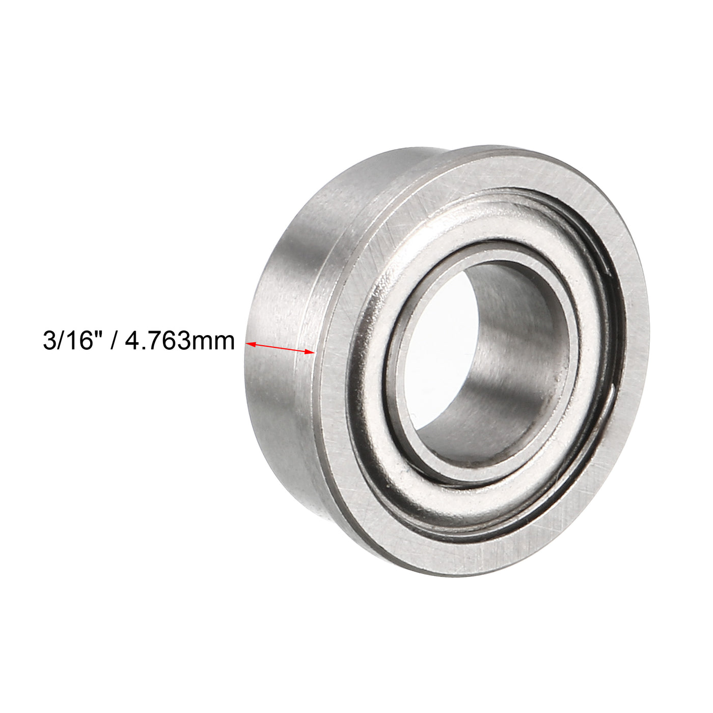 Uxcell Uxcell F688ZZ Flange Ball Bearing 8x16x5mm Shielded Chrome Steel Z2 Lever Bearings 2pcs
