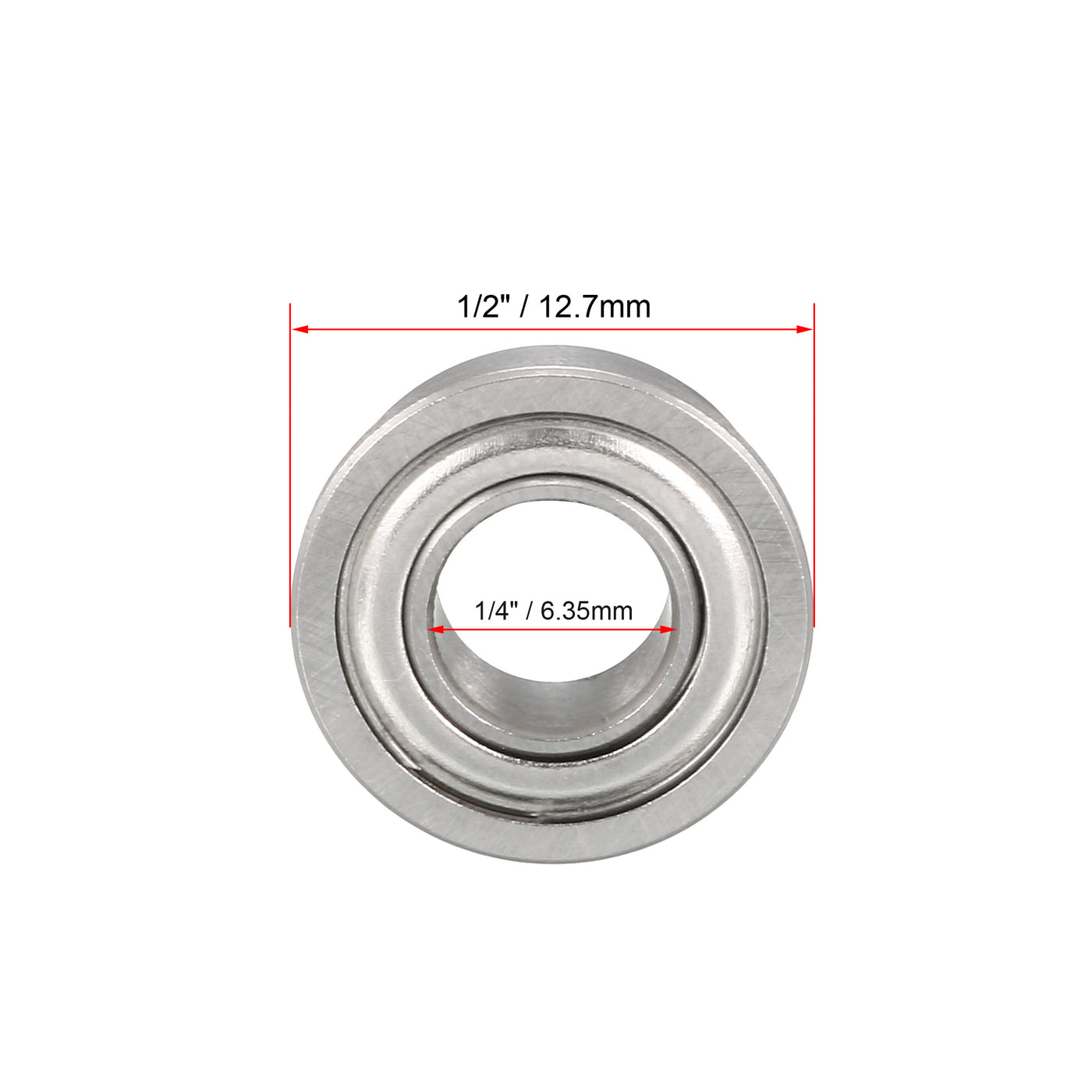 Uxcell Uxcell F688ZZ Flange Ball Bearing 8x16x5mm Shielded Chrome Steel Z2 Lever Bearings 2pcs