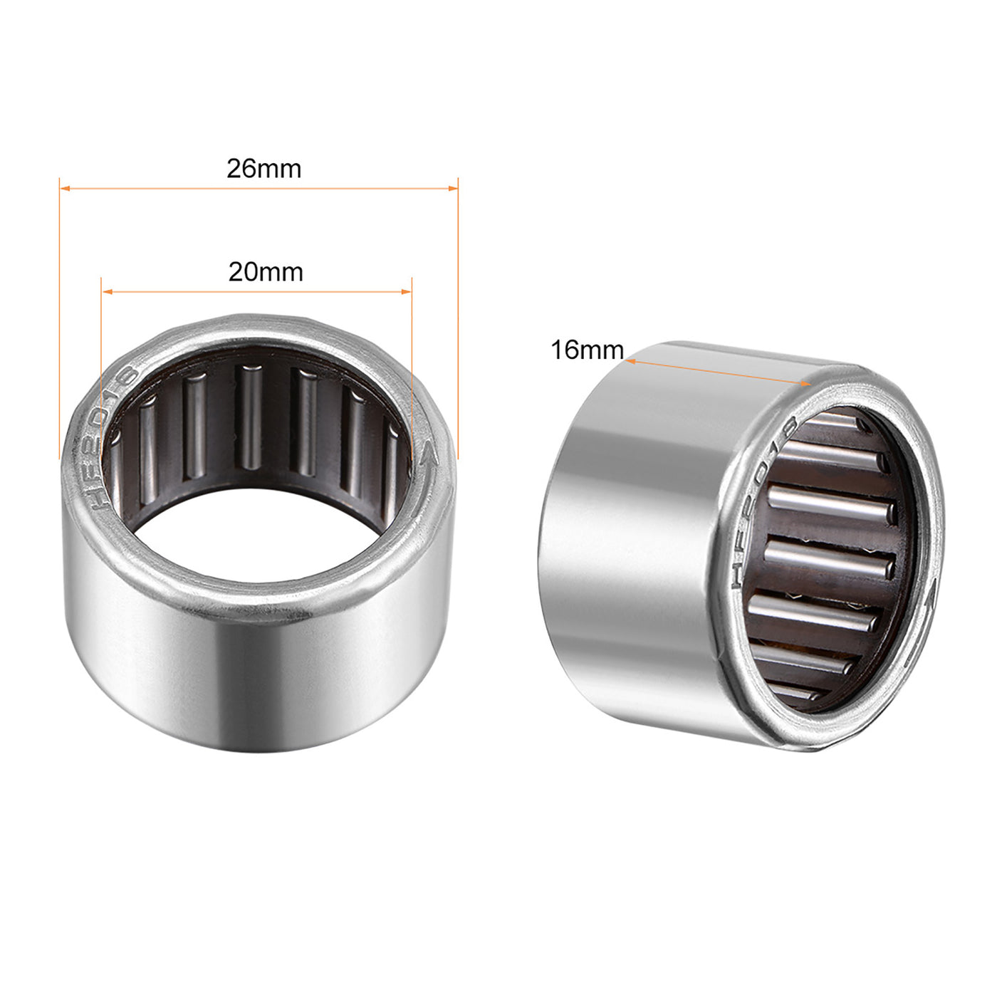 5 Pezzi Cuscinetti A Rullini AXK1024 Con Rondelle, Foro 10mm OD 24mm Spessore 2mm, Uxcell