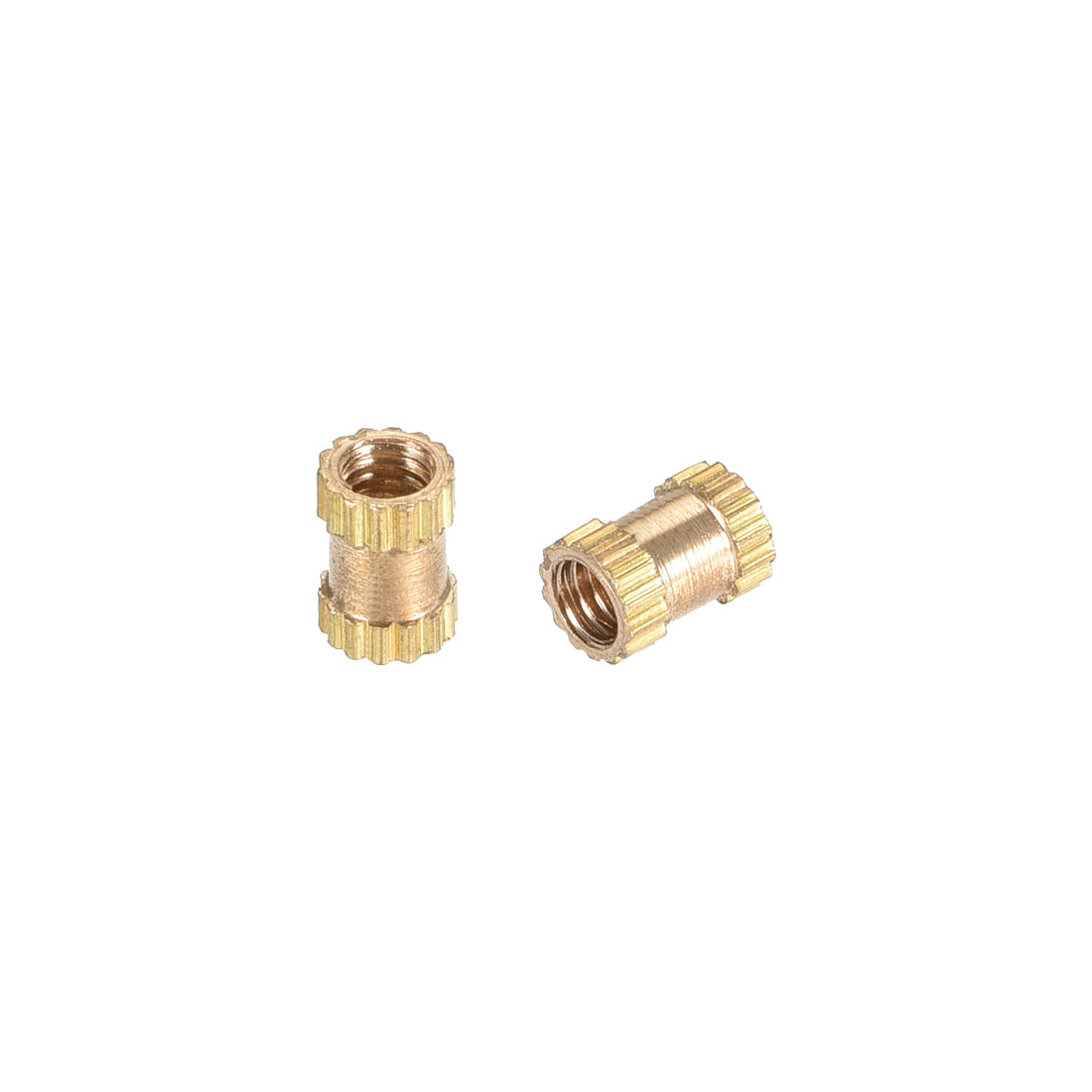 uxcell Uxcell Knurled Insert Nuts, M2.5 x 5mm(L) x 3.5mm(OD) Female Thread Brass Embedment Assortment Kit, 30 Pcs