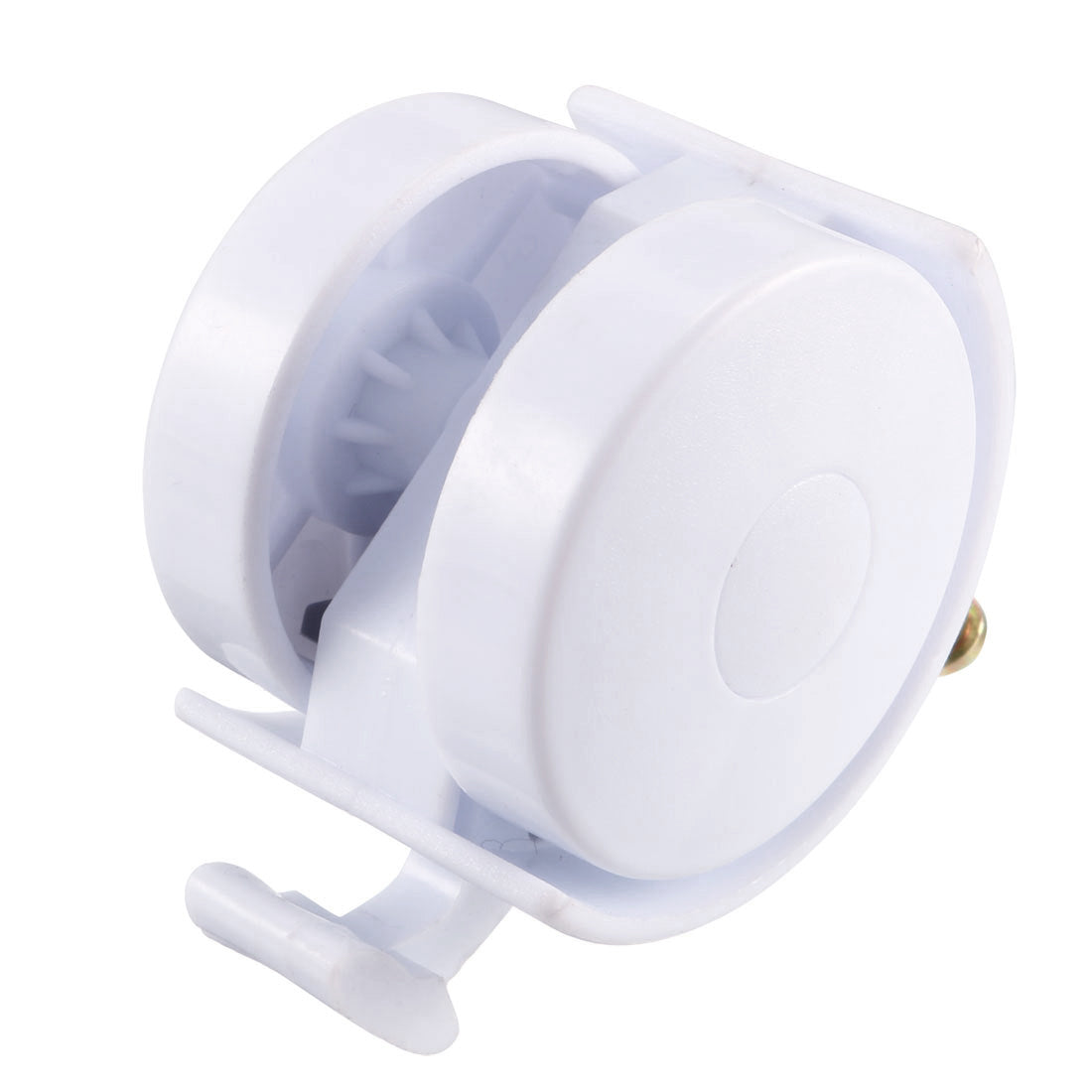 Uxcell Uxcell 1.5 Inch Swivel Caster Wheels Grip Neck Stem Caster White Furniture Wheel with Brake and Mounting Socket