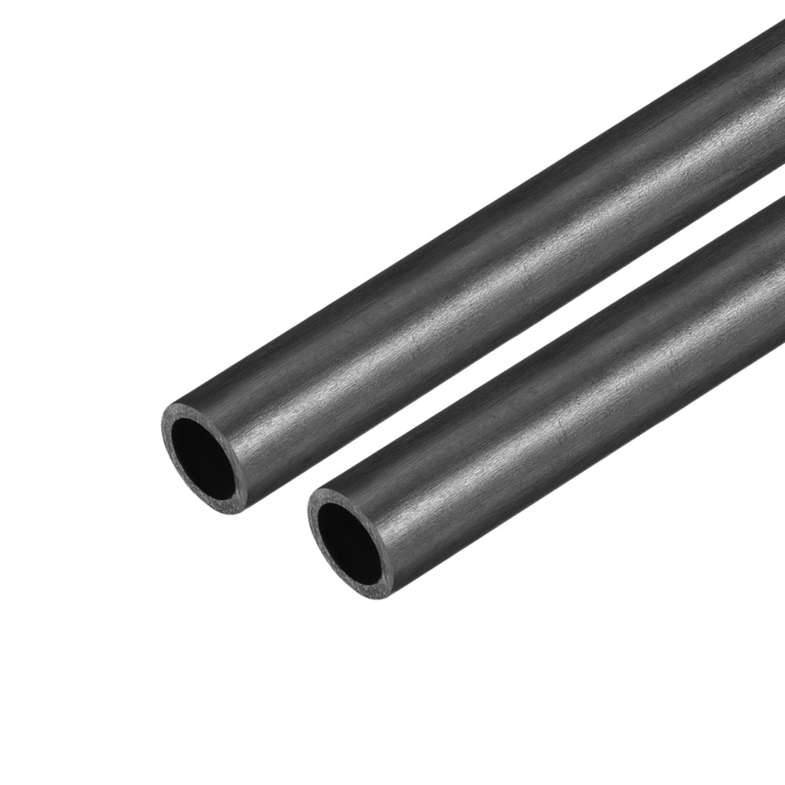 uxcell Uxcell Carbon Fiber Round Tube 7mm x 5mm x 800mm Carbon Fiber Wing Pultrusion Tubing for RC Airplane Quadcopter 2 Pcs