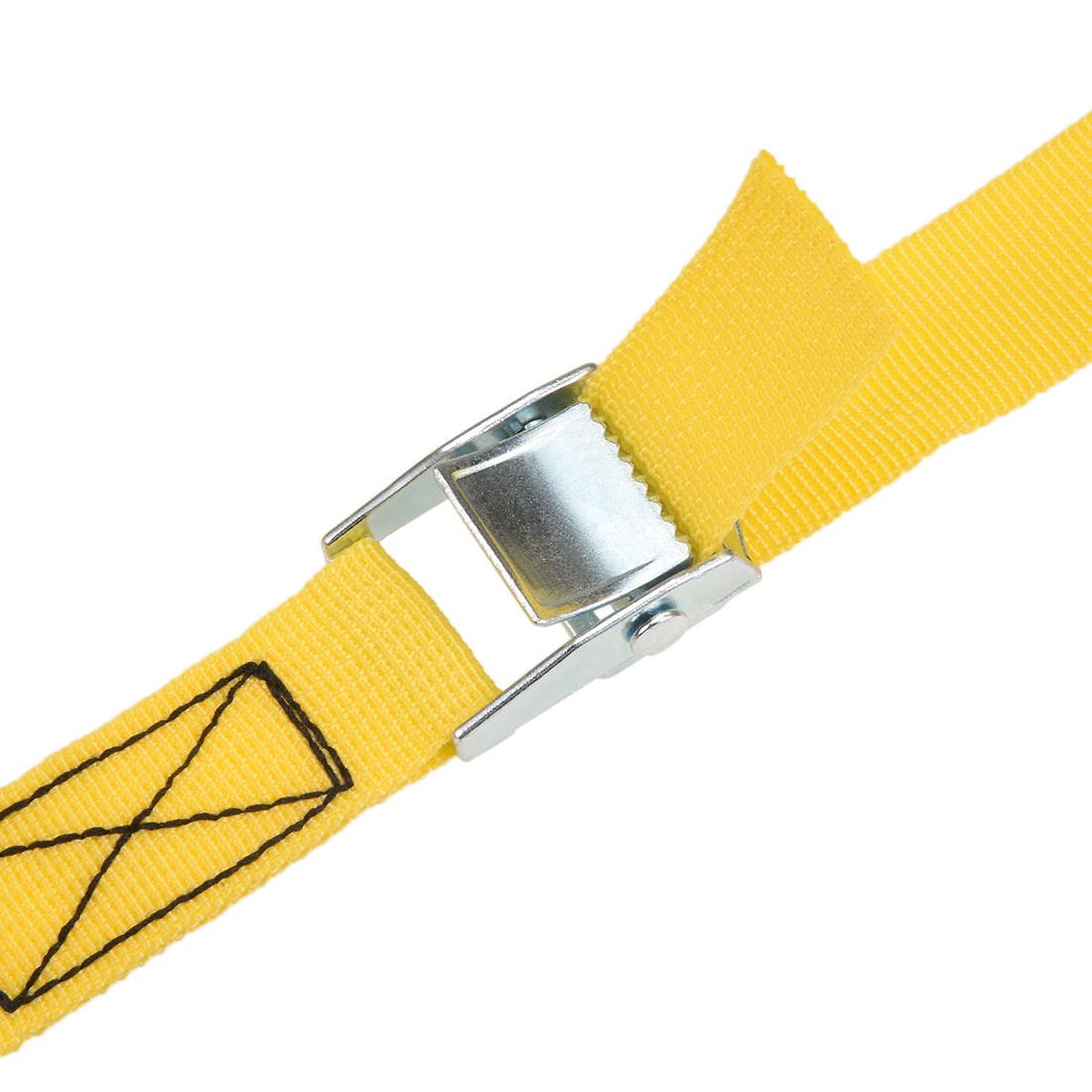 uxcell Uxcell 0.8M x 25mm Lashing Strap Cargo Tie Down Straps w Cam Lock Buckle 250Kg Work Load, Yellow, 4Pcs