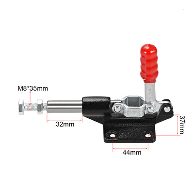 Harfington Uxcell Hand Tool Pull Push Action Toggle Clamp Quick Release Clamp 500 lbs/227kg Holding Capacity 32mm Stroke
