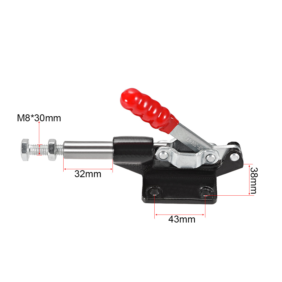 uxcell Uxcell Hand Tool Pull Push Action Toggle Clamp Quick-Release Clamp 500 lbs/227kg Holding Capacity 32mm Stroke
