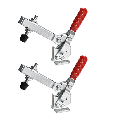 Harfington Uxcell 2 Pcs Hand Tool Vertical Toggle Clip Quick Release Clamp 500 Lbs/227kg