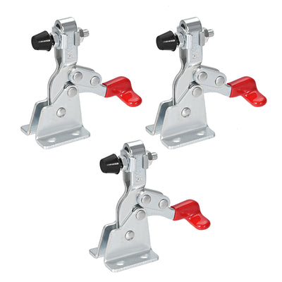 Harfington Uxcell 3 Pcs Hand Tool Vertical Toggle Clamp Quick Release Clamp 150 Lbs/68kg