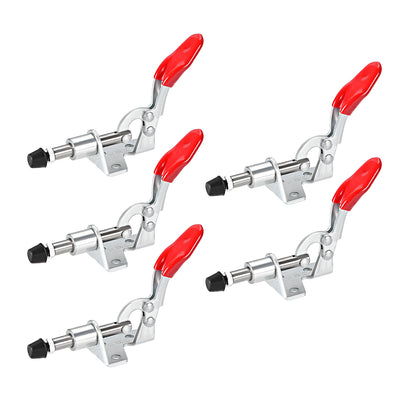 uxcell Uxcell 5 Pcs Hand Tool Pull Push Action Toggle Clamp Quick Release Clamp 100 lbs/45kg Holding Capacity 16.7mm Stroke