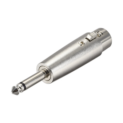 Harfington Uxcell XLR Female to 1/4" Male TRS Adapter,Gender Changer - XLR-F to 6.35mm Mono Coupler	Adapters,Microphones Mono Plug In Audio Connector,Mic Plug