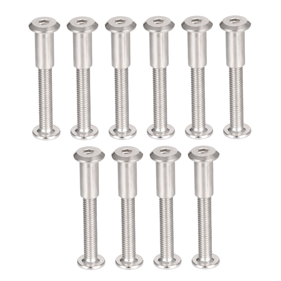 uxcell Uxcell Hex Socket Screw Post Binding Bolts Leather Fastener