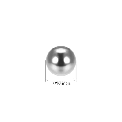 Harfington Uxcell Precision Balls 3/8" Solid Chrome Steel G25 for Ball Bearing Wheel 100pcs