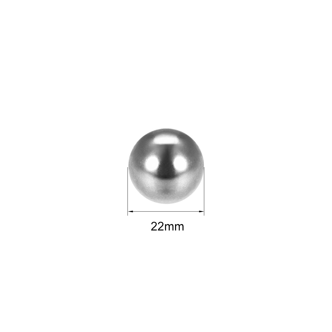 Harfington Uxcell 20mm Precision Chrome Steel Bearing Balls G25 3pcs
