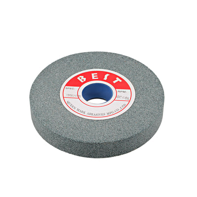 Harfington Uxcell 6-Inch Bench Grinding Wheels Green Silicon Carbide GC 80 Grit for Surface Grinding
