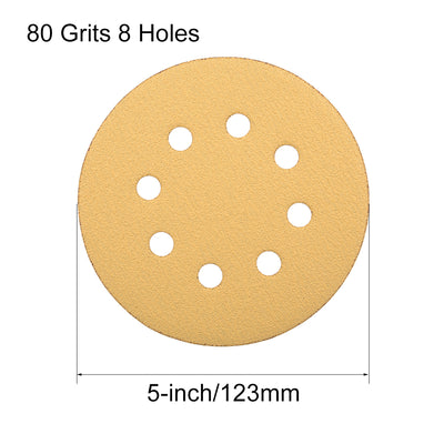 Harfington Uxcell Holes Grits Hook and Loop Sanding Discs for Sander