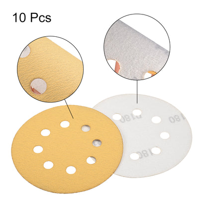 Harfington Uxcell Holes Grits Hook and Loop Sanding Discs for Sander