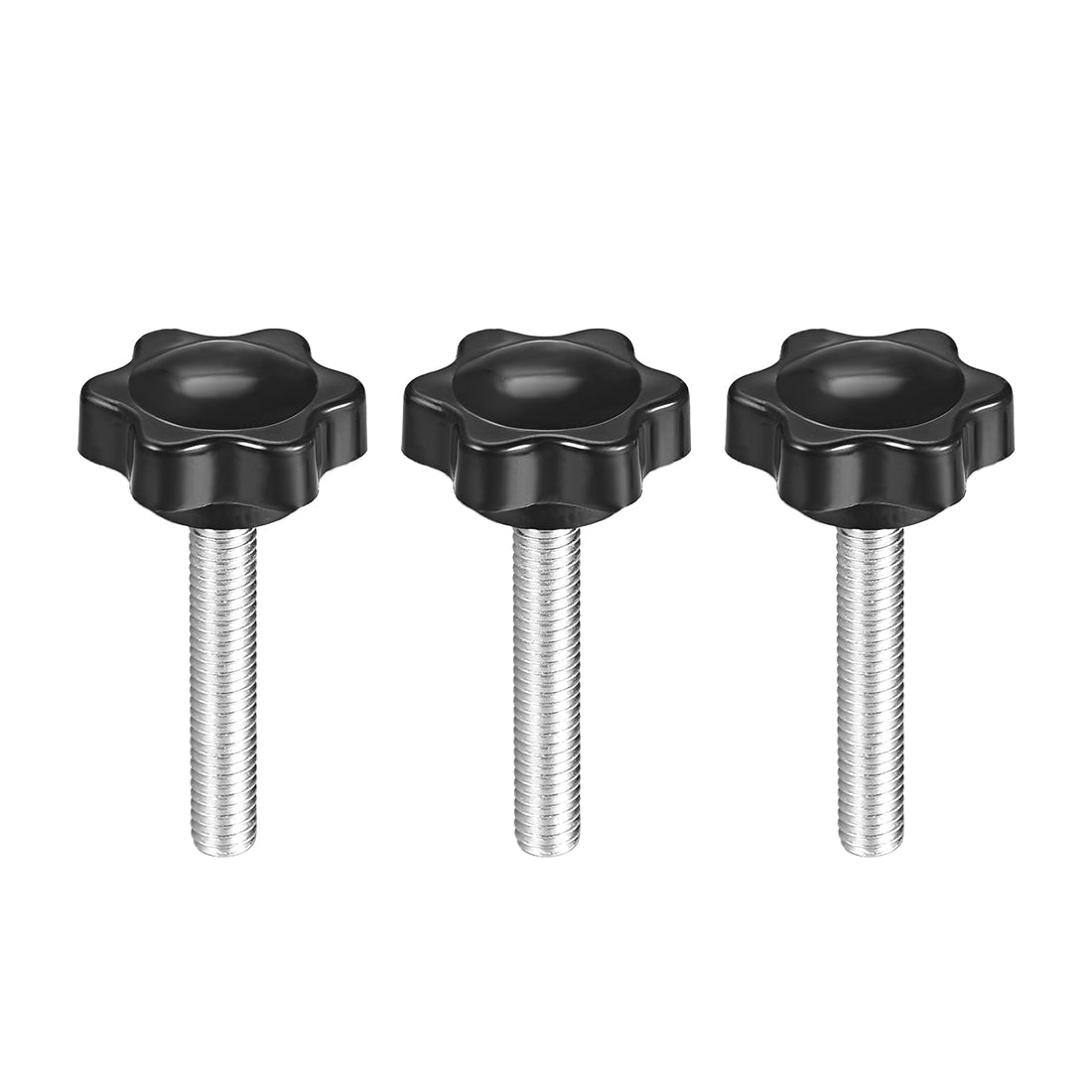uxcell Uxcell Clamping Handle Gripandles Screw Knobs Handgrips Star Knob  Male Thread 3 pcs