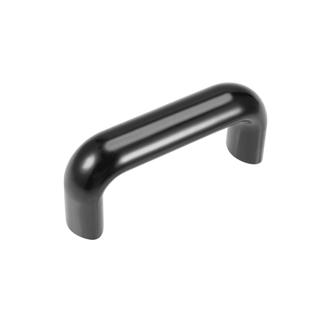 uxcell Uxcell Bakelite Plastic Pull Handle 90mm Hole Centers Black for Industrial Machine, M6 Thread