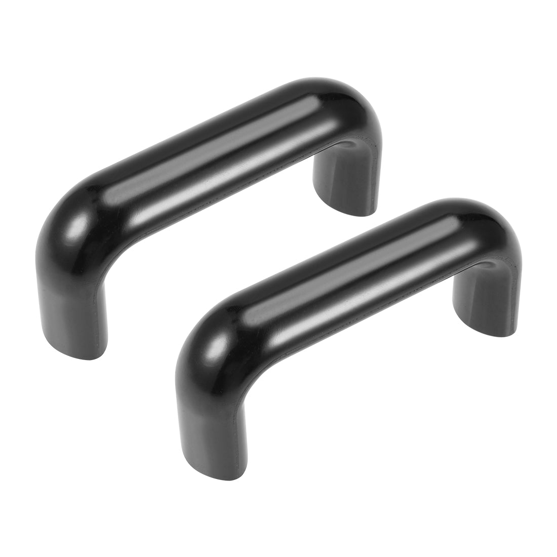 uxcell Uxcell Bakelite Pulls Handle 90mm Hole Centers Black for Industrial Machine 2Pcs