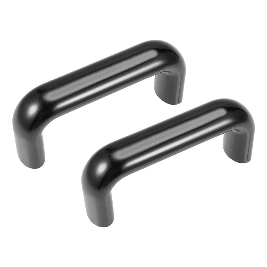 uxcell Uxcell Bakelite Pulls Handles 120mm Hole Centers Black for Industrial Machine 2Pcs