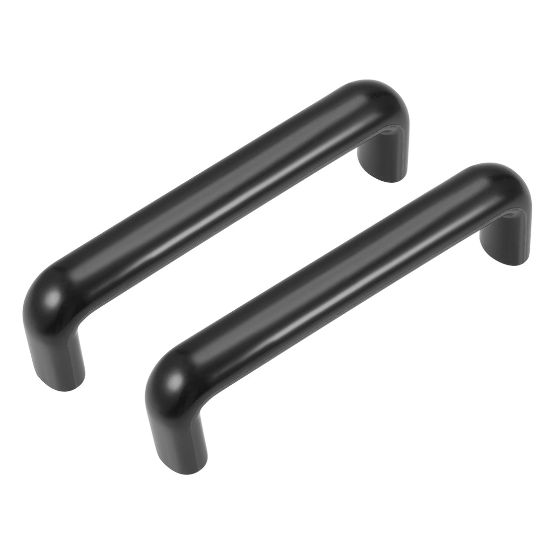 uxcell Uxcell Bakelite Pulls Handles 180mm Hole Centers Black for Industrial Machine 2Pcs