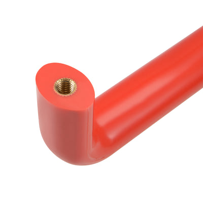 Harfington Uxcell Bakelite Plastic Pulls Handle 200mm Hole Centers Red for Industrial Machine