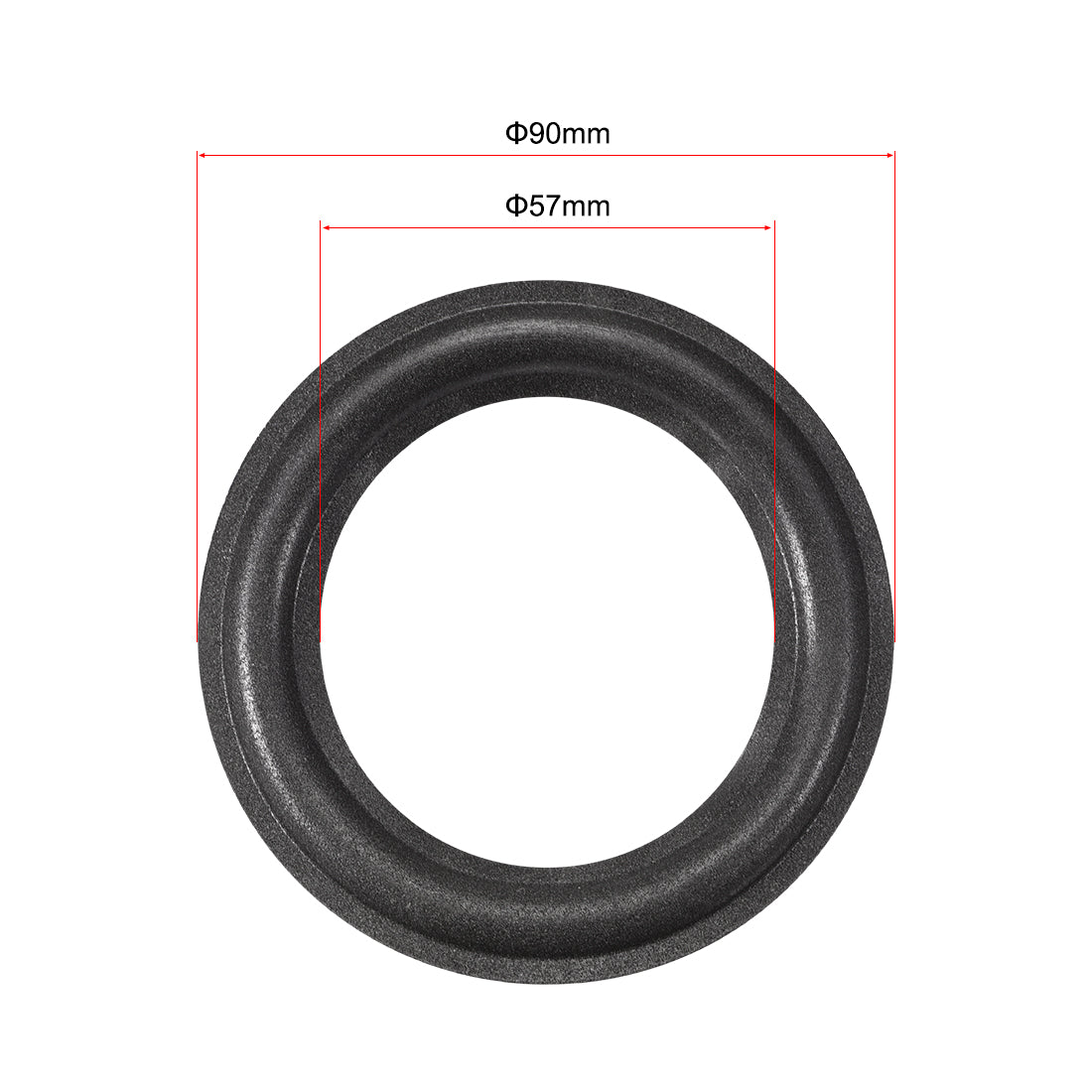 uxcell Uxcell 3.5" 3.5 inches Speaker Foam Edge Surround Rings Replacement Parts for Speaker Repair or DIY